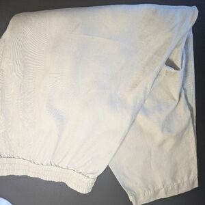 Eileen Fisher Organic Linen Wide Leg Pull On Pants 2X Beige